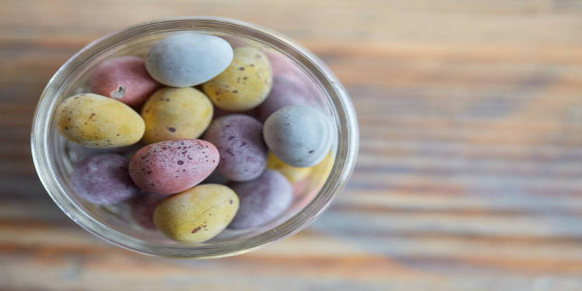 Chocolate mini eggs